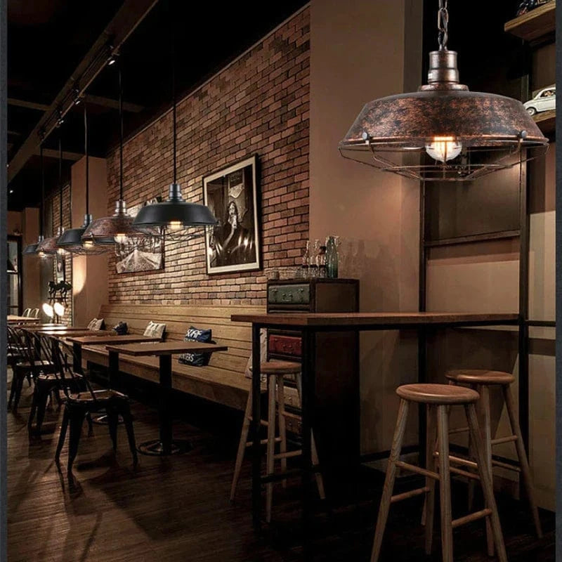 Lampe suspendue vintage Loft Industriel Nordique Veilleuse Bar | Marco Lucetti