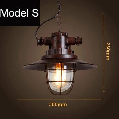 Lampe suspendue vintage Loft Industriel Nordique Veilleuse Bar | Marco Lucetti Modèle S avec ampoule / Avec ampoule 110V