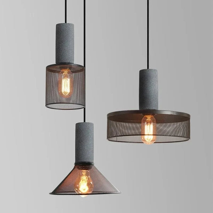 Lampe Suspension à Têtes Multiples en Ciment onc es993 LED | Marco Lucetti