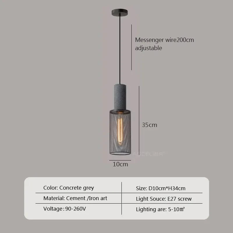 Lampe Suspension à Têtes Multiples en Ciment onc es993 LED | Marco Lucetti PL059 Gris 10cm / Pas d'ampoule