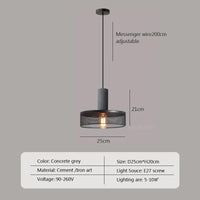 Lampe Suspension à Têtes Multiples en Ciment onc es993 LED | Marco Lucetti PL059 Gris 25cm / Pas d'ampoule