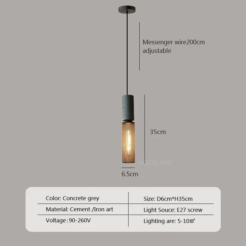 Lampe Suspension à Têtes Multiples en Ciment onc es993 LED | Marco Lucetti PL059 Gris 6,5 cm / Pas d'ampoule