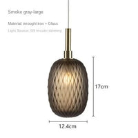 Lampe Suspension Ambre Modernité | Marco Lucetti Gris fumée Large