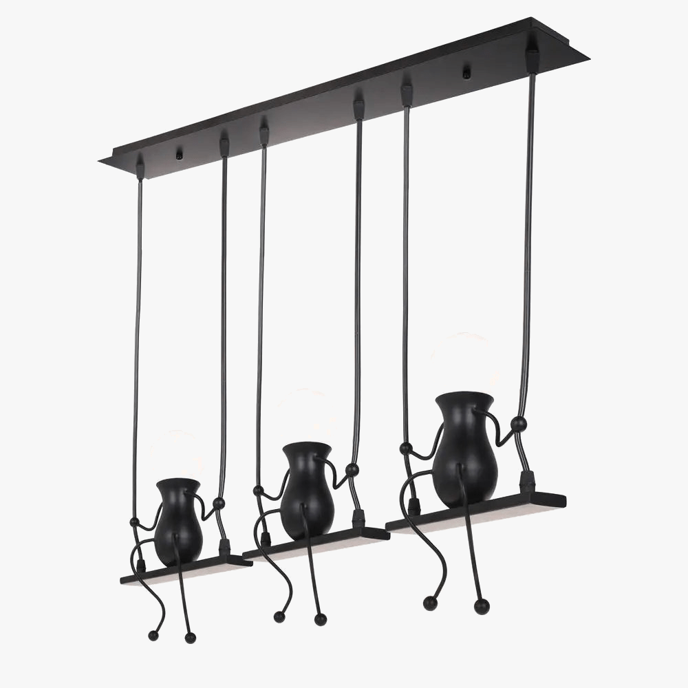 Lampe Suspension Art Décor Moderne 1/3 Tête | Marco Lucetti