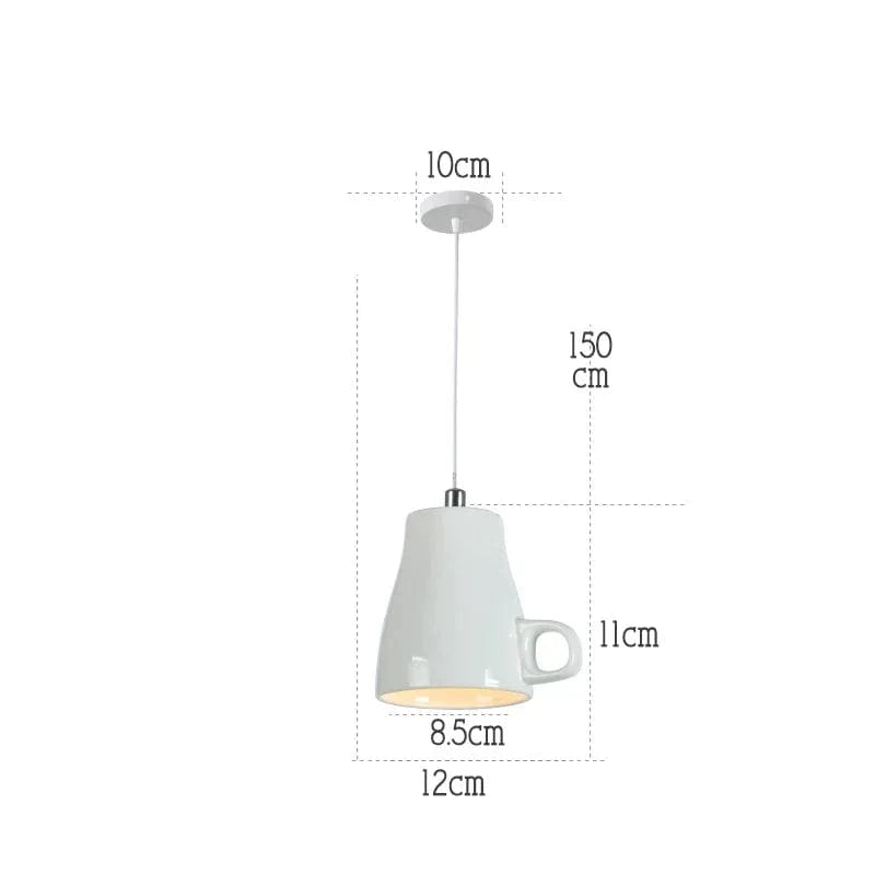 Lampe Suspension Céramique LED Moderne | Marco Lucetti B Blanc