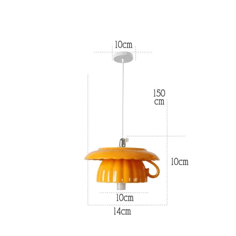 Lampe Suspension Céramique LED Moderne | Marco Lucetti C-Orange