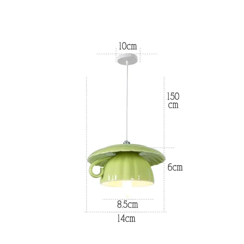 Lampe Suspension Céramique LED Moderne | Marco Lucetti C Vert