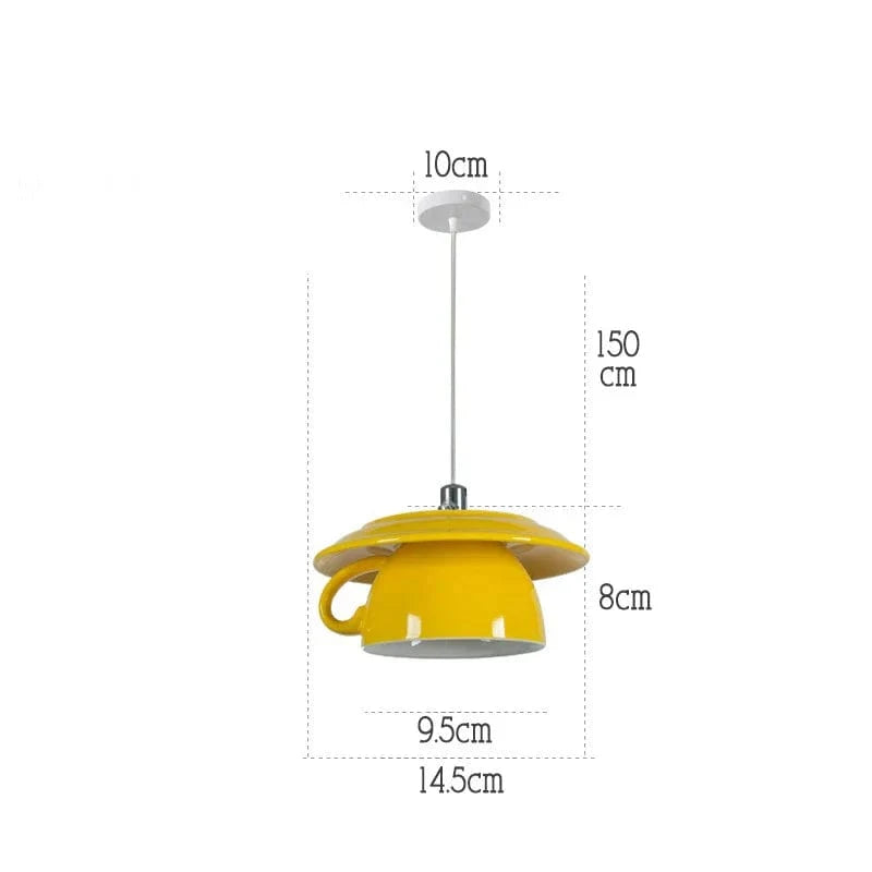 Lampe Suspension Céramique LED Moderne | Marco Lucetti C2 Orange 1