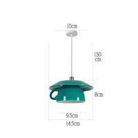 Lampe Suspension Céramique LED Moderne | Marco Lucetti C2 Vert Foncé