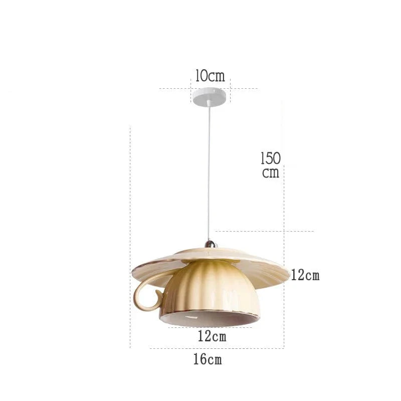 Lampe Suspension Céramique LED Moderne | Marco Lucetti D Jaune