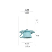 Lampe Suspension Céramique LED Moderne | Marco Lucetti E Bleu
