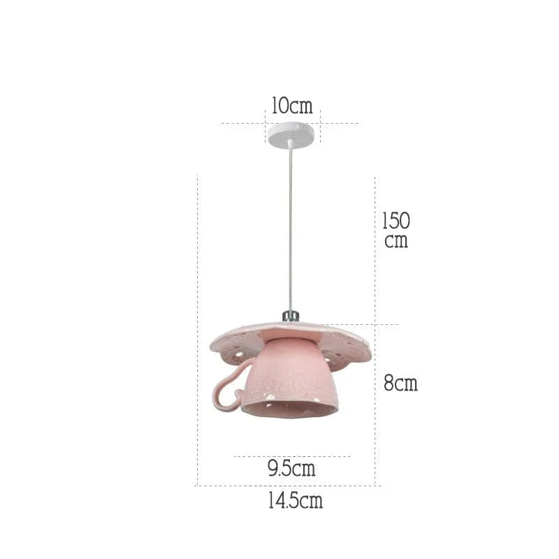 Lampe Suspension Céramique LED Moderne | Marco Lucetti E Rose