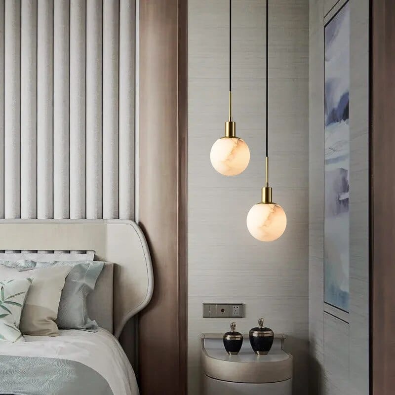 Lampe Suspension en Marbre à LED Minimaliste | Marco Lucetti