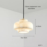 Lampe Suspension en Marbre à LED Minimaliste | Marco Lucetti E grand / Lumière chaude
