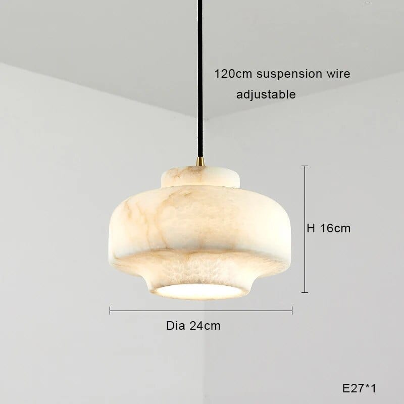 Lampe Suspension en Marbre à LED Minimaliste | Marco Lucetti E / Lumière chaude