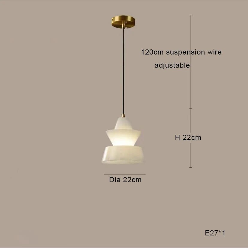 Lampe Suspension en Marbre à LED Minimaliste | Marco Lucetti F / Lumière chaude