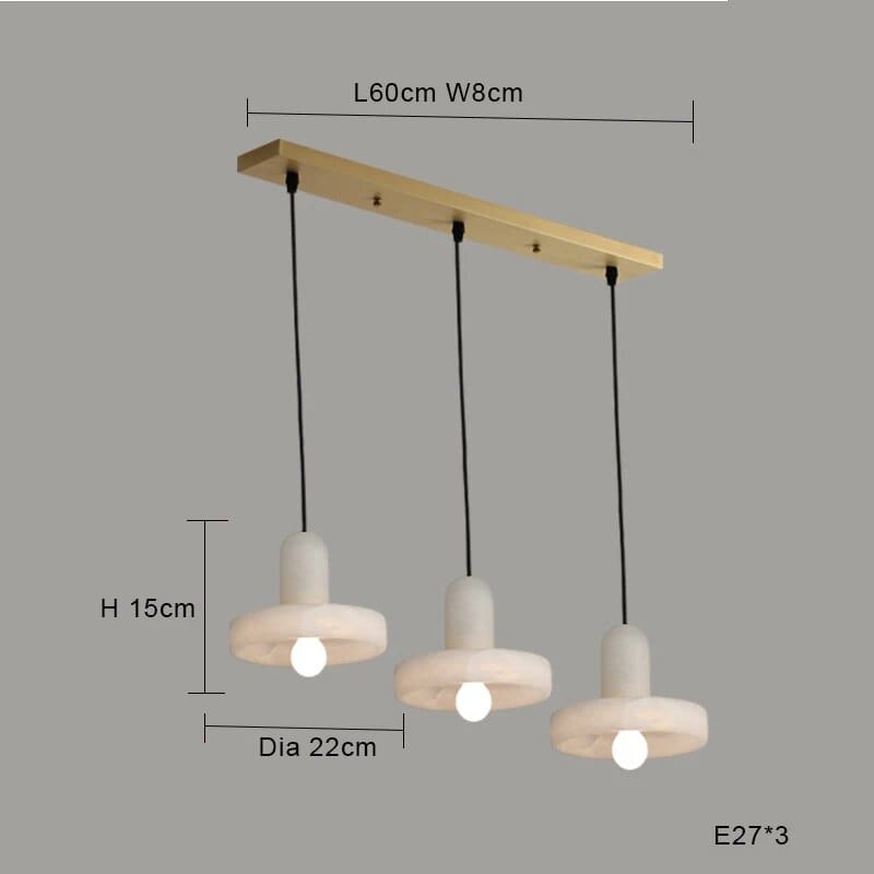Lampe Suspension en Marbre à LED Minimaliste | Marco Lucetti G3 / Lumière chaude