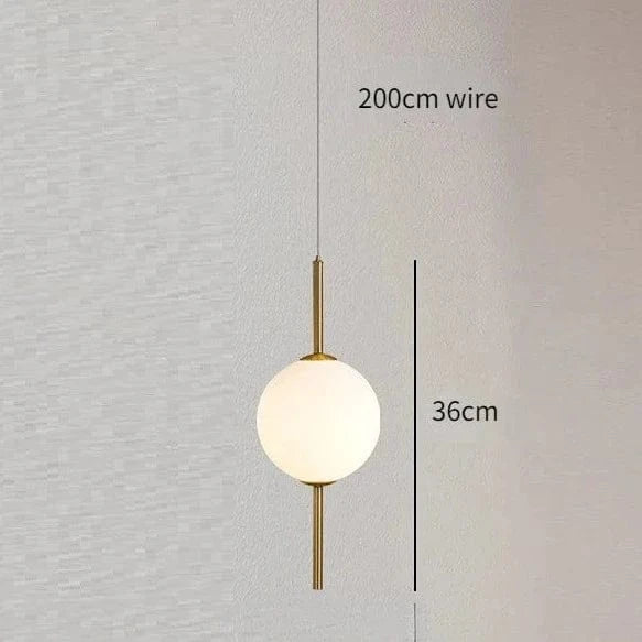 Lampe suspension en verre pour une décoration moderne. | Marco Lucetti 1 tête