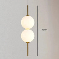 Lampe suspension en verre pour une décoration moderne. | Marco Lucetti 2 têtes