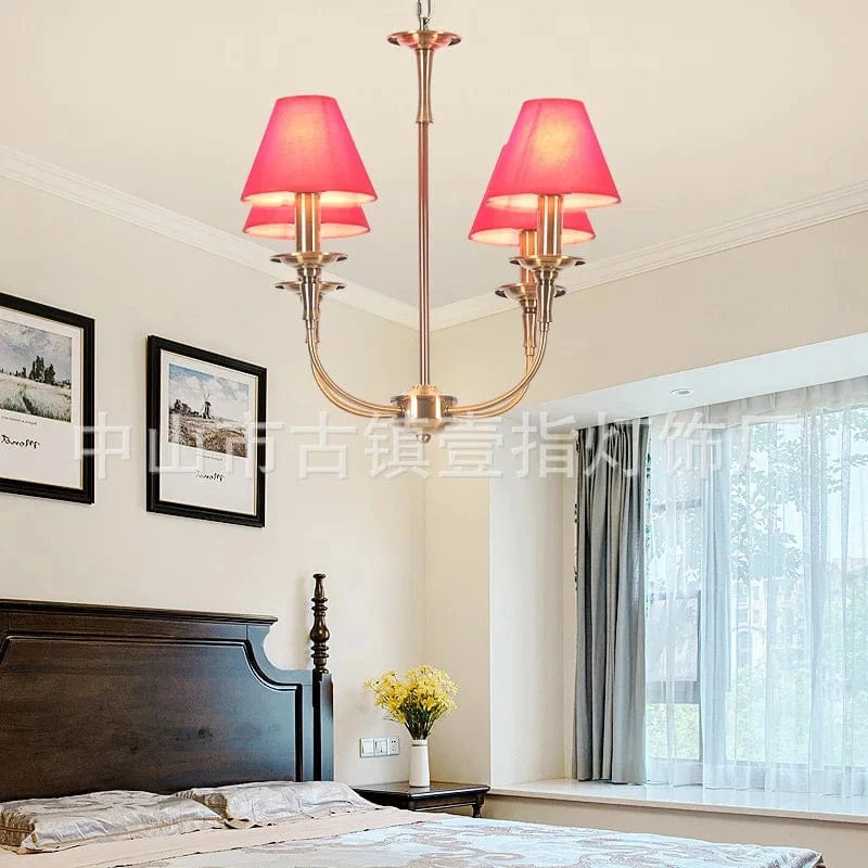 Lampe Suspension Européenne Noire Rétro Fer Forgé | Marco Lucetti Rose 4 têtes