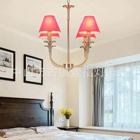 Lampe Suspension Européenne Noire Rétro Fer Forgé | Marco Lucetti Rose 4 têtes