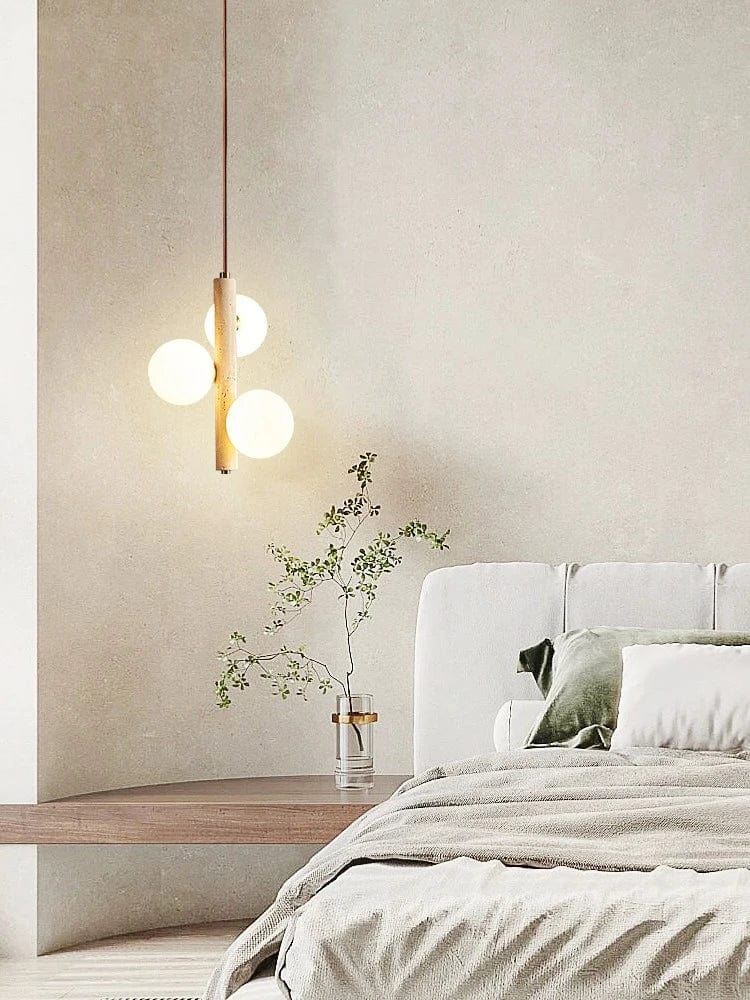Lampe suspension LED "Haricot Perle" pour chambre à coucher | Marco Lucetti