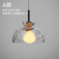 Lampe Suspension LED Japonaise "Bois et Verre" | Marco Lucetti Modèle A