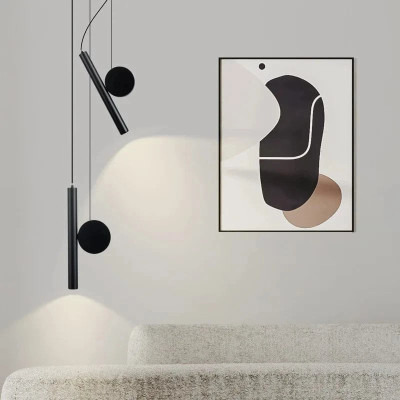 Lampe Suspension LED Noir & Blanc Réglable | Marco Lucetti