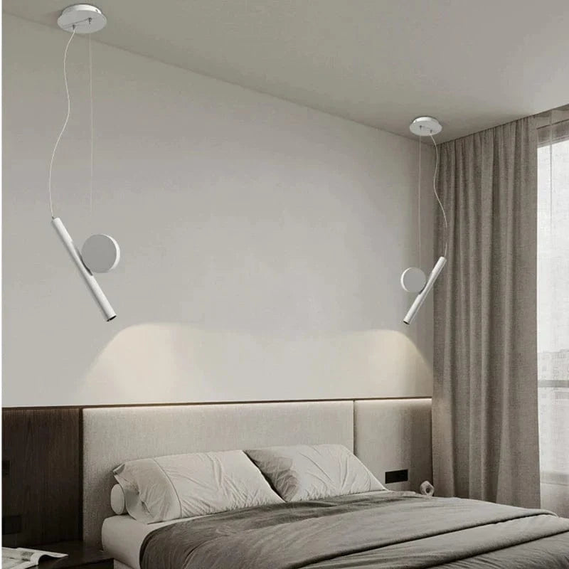 Lampe Suspension LED Noir & Blanc Réglable | Marco Lucetti