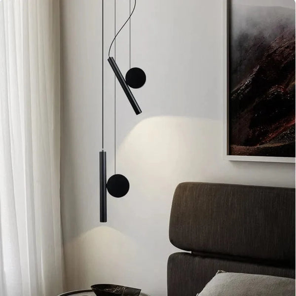 Lampe Suspension LED Noir & Blanc Réglable | Marco Lucetti