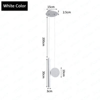 Lampe Suspension LED Noir & Blanc Réglable | Marco Lucetti