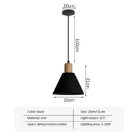 Lampe Suspension LED Nordique Blanc - 1/3 Têtes | Marco Lucetti Noir1P / Sans ampoule