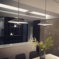 Lampe suspension LED nordique en grain de bois pour la décoration de bureaux | Marco Lucetti