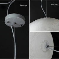 Lampe Suspension  Lune Atmosphère Lustre Impression 3D - Nouveauté Créative pour Enfants Chambre, Restaurant, Bar | Marco Lucetti