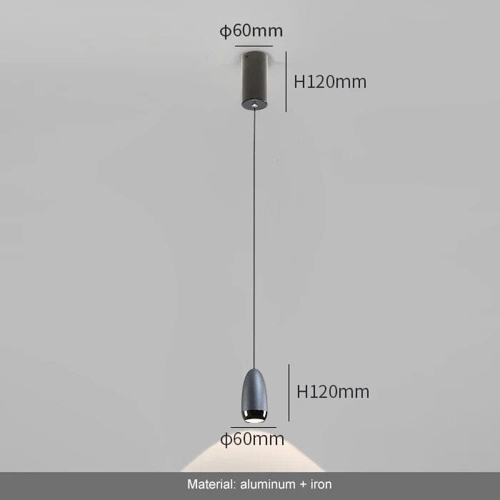 Lampe Suspension Nordique Élégante | Marco Lucetti Cendre de sable / Lumière neutre
