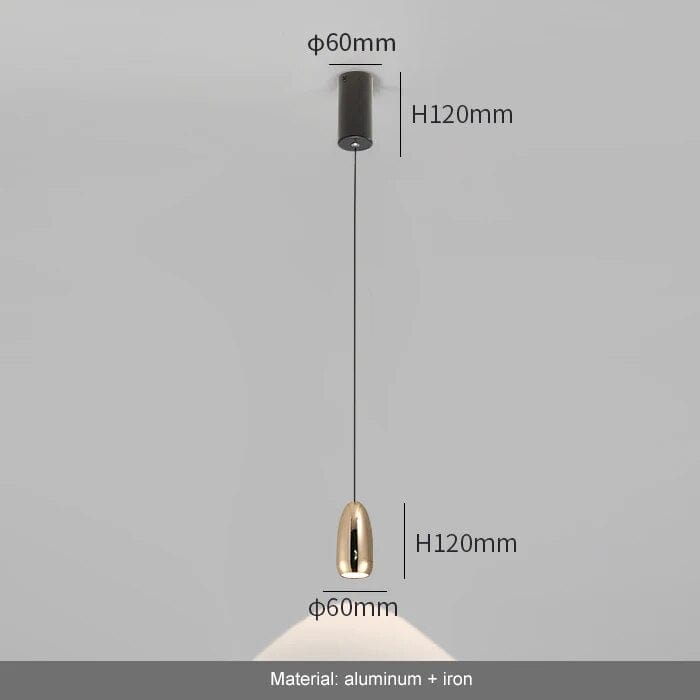 Lampe Suspension Nordique Élégante | Marco Lucetti Sable doré / Lumière neutre