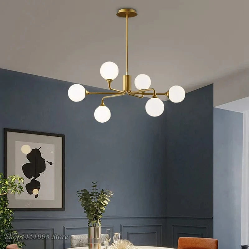 Lampe Suspension Nordique en Verre LED Feng-Glow | Marco Lucetti