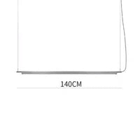 Lampe Suspension Nordique | Marco Lucetti 140cm argent 20W / Chaud 3000K