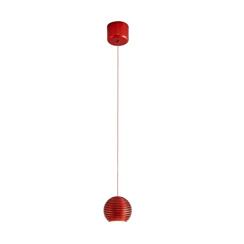 Lampe suspension nordique minimaliste | Marco Lucetti Rouge