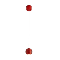 Lampe suspension nordique minimaliste | Marco Lucetti Rouge