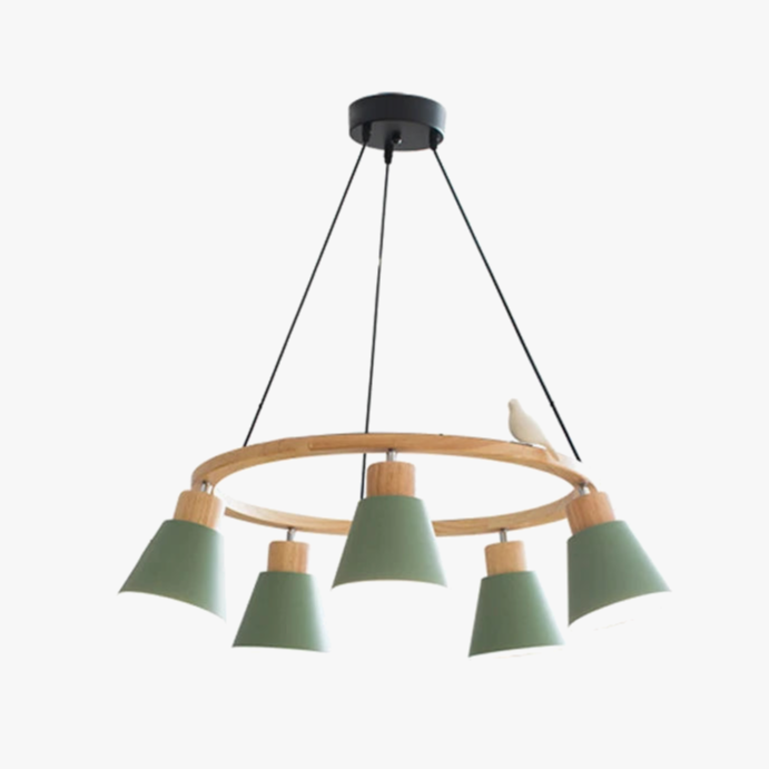 Lampe suspension nordique Macaron modernisée