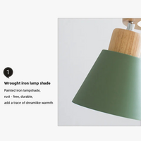 Lampe suspension nordique Macaron modernisée