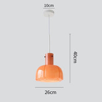 Lampe suspension nordique rétro pour restaurants | Marco Lucetti Orange