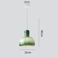 Lampe suspension nordique rétro pour restaurants | Marco Lucetti Verte