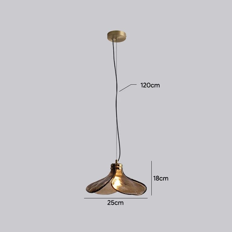 Lampe Suspension Rétro Cuivre Fauve - Salon & Bar | Marco Lucetti D25cm