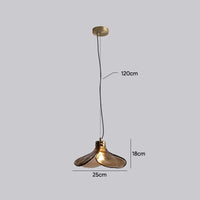 Lampe Suspension Rétro Cuivre Fauve - Salon & Bar | Marco Lucetti D25cm
