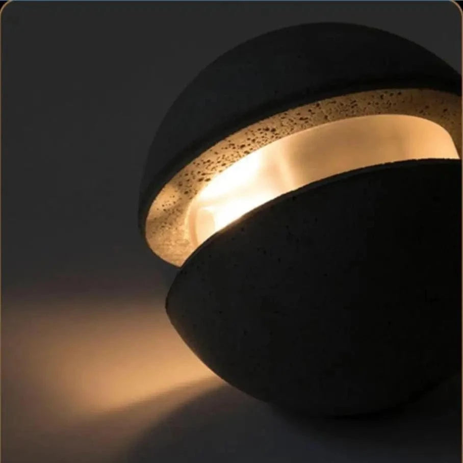 Lampe Suspension Ronde Industrielle Vintage en Ciment avec Fil Réglable | Marco Lucetti