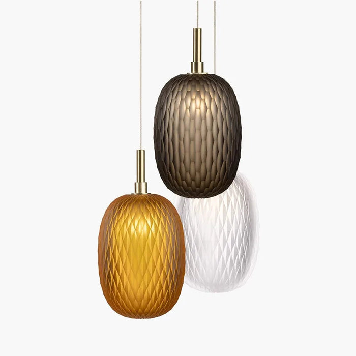 Lampe Suspension Ambre Modernité