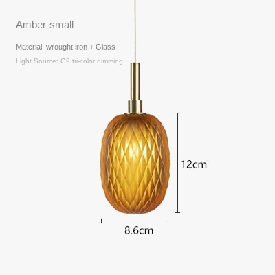 Lampe Suspension Ambre Modernité