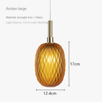 Lampe Suspension Ambre Modernité